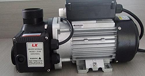 DMETE Heizpumpen, 410 * 225 * 255 mm, 1,5 kW, 3 kW, schwarz/silber, Wärmepumpe mit -Heizelement für Whirlpool, Pools