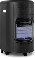 blumfeldt Heizstrahler, Schwarz, Terrassenheizer, Outdoor-Gas, Gasheizofen für Garten & Balkon, Terrassen-Heizer mit Elektrischer Zündung