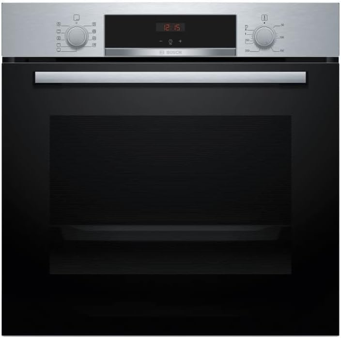 Refurbished Refurbished hba534eb0 Backofen Backofen, Schwarz/Edelstahl, Bosch HBA534BS3F, Serie 4, Einbaumodell