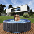 Miweba Badewannen mit Sprudelfunktion, 1077 Liter, 180.0 cm, Blau/Grau, MSpa Whirlpool Outdoor