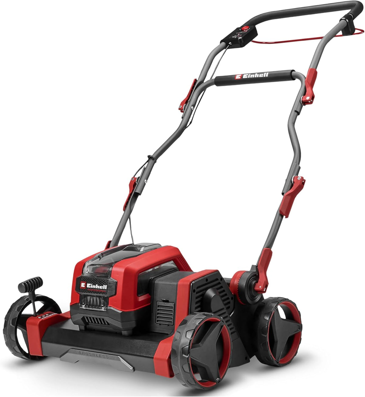 Einhell Vertikutierer, 1100 m, 40 cm, 36 V, Schwarz/Rot, Professional Akku- -Lüfter GP-SC 36/40 Li BL-Solo PXC (