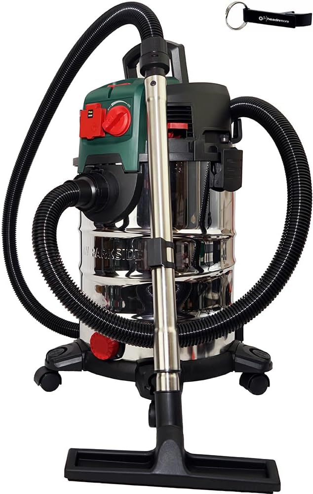 HEADNMORE Staubsauger, ca. 1500 W, grün/schwarz/silber/rot, ® Bundle - Parkside® Nass-/ Trockensauger PWD 30