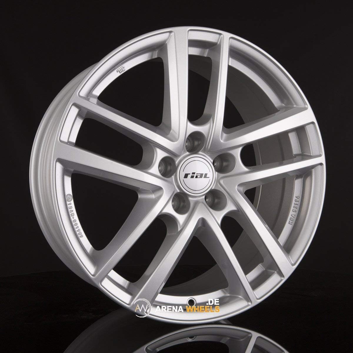 Rial Felgen, 18 Zoll, Silber, ASTORGA 8J x ET 44 LK 5x112 Alufelge Felge KBA NEU