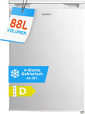Comfee Gefrierschrank, 39 dB, 55 cm, 88 L, Weiß, RCU83WH3EU(E) Gefrierschränke mit Inverter-Kompressor, D‑Energieeffizienz