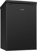 Bomann Kühlschrank, 109 Liter, Schwarz, ® mit Gefrierfach, energieeffizient, leise & kompakt, 2 Ablagen, Obst- & Gemüsefach