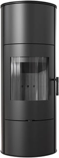kratki Kaminofen, 150 mm, 7 kW, Schwarz, aus Stahl Rollo bereit Satz Ø 150 mit Raumluftunabhängig, Blass Verkleidung