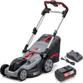 IKRA Rasenmäher, 600m, 43 cm, 75 mm, 36 V, Grau/Schwarz/Rot, Bosch 3in1 Mulchmäher IB-LM 43, Rasenflächen bis ², Schnittbreite