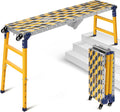 Vrietina Werkbänke, 500 kg, 36 cm, Gelb/Silber/Schwarz, 2 in 1 Stabil Arbeitsplattform + Mobiler Schweißtisch