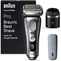 Braun Elektrorasierer, Silber/Schwarz, Series 9 Pro Premium mit 4+1 Scherkopf, Rasierer Herren Elektrisch, ProLift Trimmer