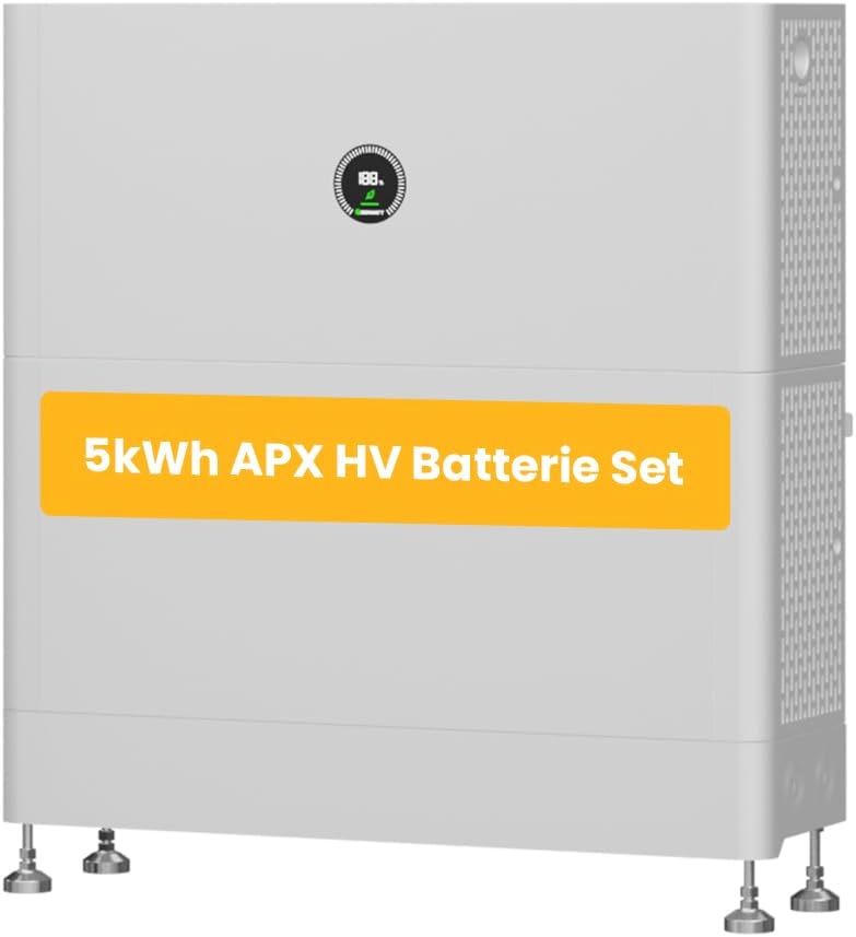 Powerness Deep-Cycle-Batterien, Grau, Growatt APX HV Batterie 5 kWh Set