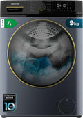 Cecotec Waschmaschine, 2000 W, 9 kg, Blau/Schwarz, Frontlader- Bolero Dresscode 9610 Inverter Ice Blue A., 1400 U/m