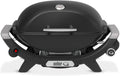 Weber Tisch-Gasgrill Q 2000 mit 1 Brenner Schwarz Gasgrill, 53 x 38 cm, Schwarz
