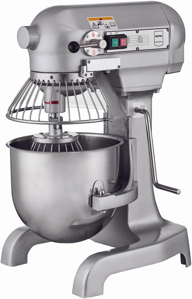 METRO Professional Knet- & Rührmaschinen, 46 x 39 x 61 cm, 10 L, 550 W, 230 V, Silber