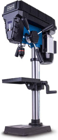 Scheppach Tischbohrmaschinen, 60 mm, 600 W, 13 mm, Schwarz/Blau/Silber, Tischbohrmaschine TBM250Vario mit Bohrtiefe