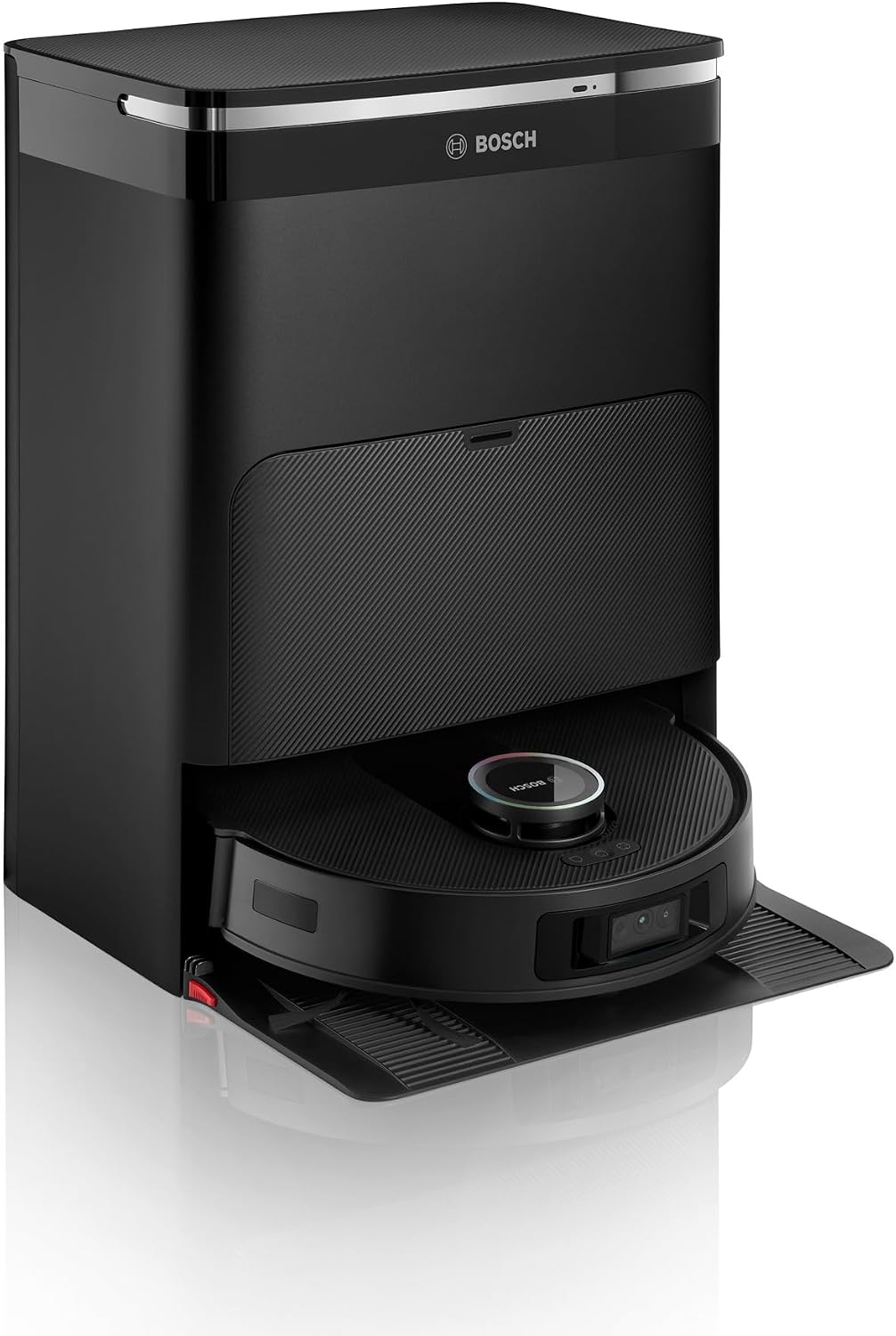Bosch Saugroboter, Schwarz, Spotless Max Cam BCRDW3BX mit Wischfunktion, 11.000 Pa Saugkaft, rotierende Wischpads