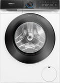 SIEMENS Waschmaschine, 9 kg, Weiß/Schwarz, WG46B2071, iQ700, Smarte, 1600 UpM, Made in Germany, Antiflecken-System