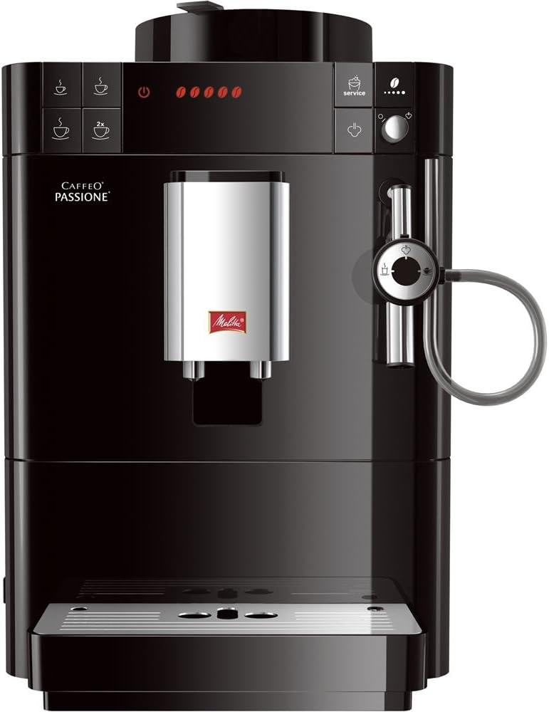 Melitta Espresso- Kaffeevollautomat Caffeo Solo Schwarz, Schwarz, Passione F530-102, mit Auto-Cappuccinatore-System