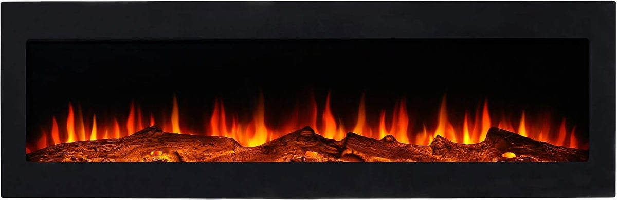 El Fuego Elektrokamin, Schwarz, Lausanne Wandmontage