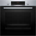 Bosch Backofen, 60 x 60 cm, Schwarz/Edelstahl, HBA514BS3, Serie 4, Einbau-, LED-Display-Steuerung, Hydrolytische Reinigungshilfe