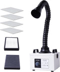 KNOKOO 3D-Drucker, 200 m, 100 W, 110 V, 10 W, Weiß/Schwarz, FES150S Lötzauchabsaugung, starke Saugkraft, geräuscharm