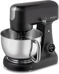 MEDION Universalküchenmaschinen, 4,6 L, Schwarz/Silber, Küchenmaschine (Fleischwolf, Edelstahlschüssel, leiser Gleichstrommotor