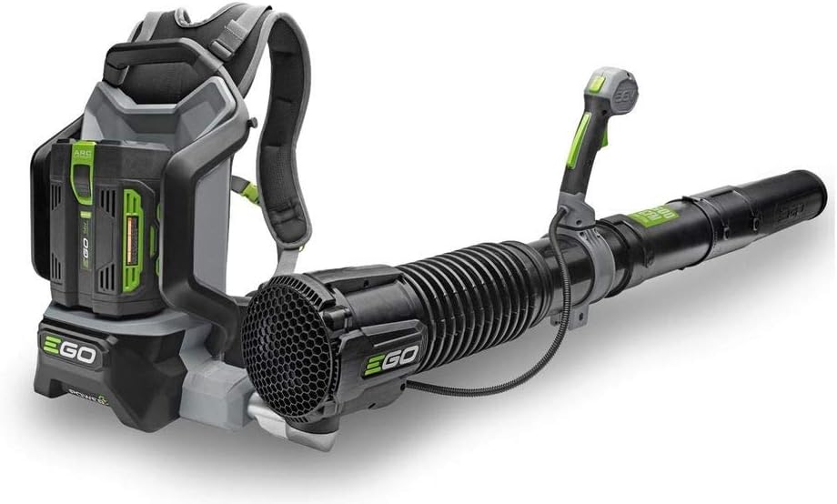 EGO Power+ Laubbläser, Schwarz/Grau/Grün, Leistungsstarker, rückentragbarer Akku LB6000E ohne Akku und Ladegerät