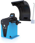 RP-TOOLS Reifenwuchtmaschinen, 230 V, Blau/Schwarz, Auswuchtmaschine Reifen Vollaut. 10-32 mit Messarm