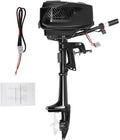 Mqwdxzfes Außenborder, 1200 W, 1500 kg, 1200 W, 48 V, Schwarz, Bürstenloser Motor, Kurzwelle Bootsmotor mit Schub