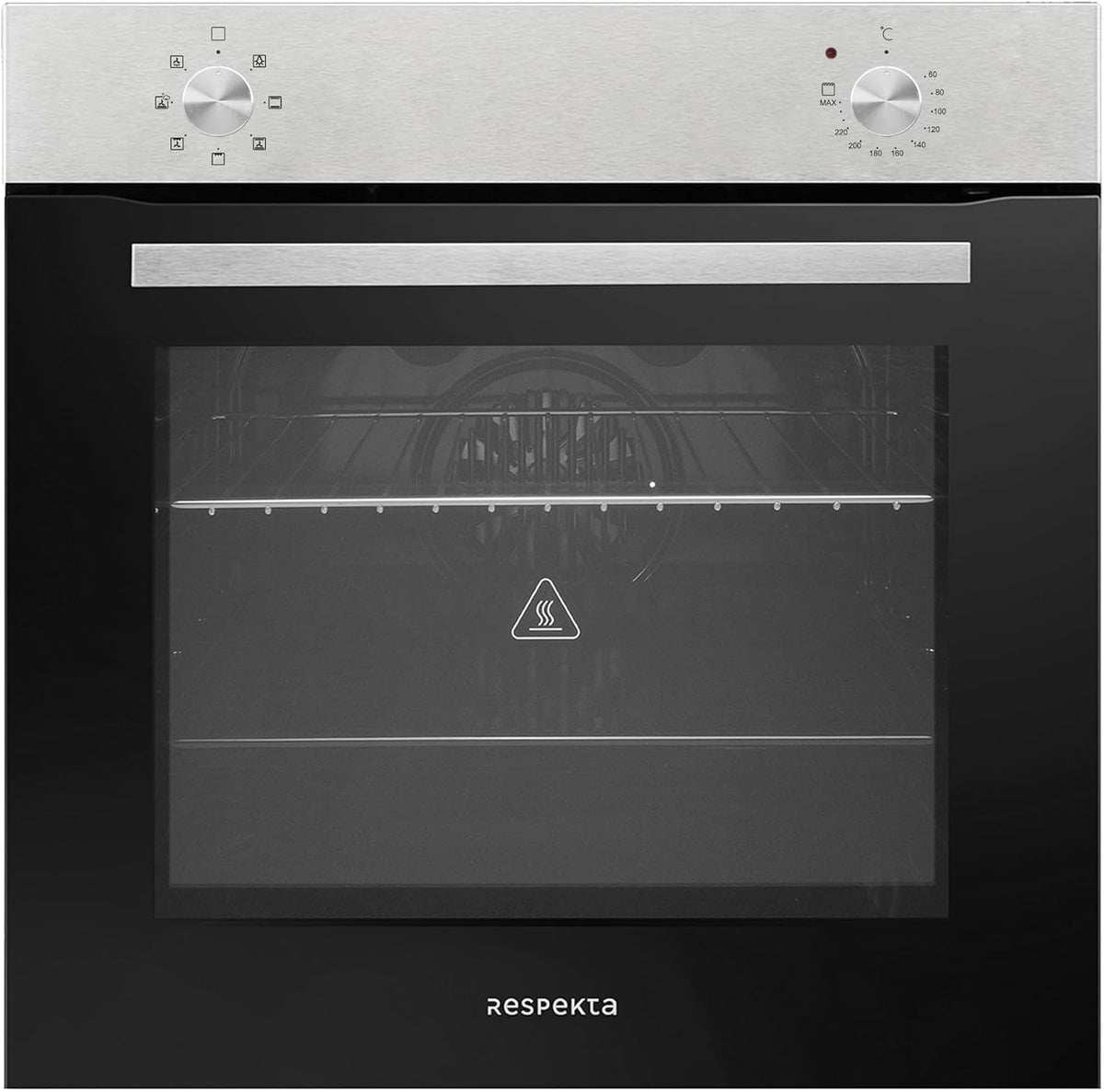 respekta Backofen, 72 Liter, Schwarz/Silber, Einbau autark AB 121-26 / Energieeffizienzklasse A /, Grill) / Doppelverglasung