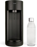 Mysoda Küche,Haushalt & Wohnen,Elektrische Küchengeräte, Schwarz, Stilvoller Glassy Wassersprudler aus Holzkomposit