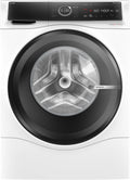 Bosch Waschtrockner, 10.5 kg, 6 kg, Weiß/Schwarz, WNC254A40, Serie 8, Smarter, Waschen & Trocknen, 1400 UpM, i-Dos intelligente Waschmittel-Dosierung