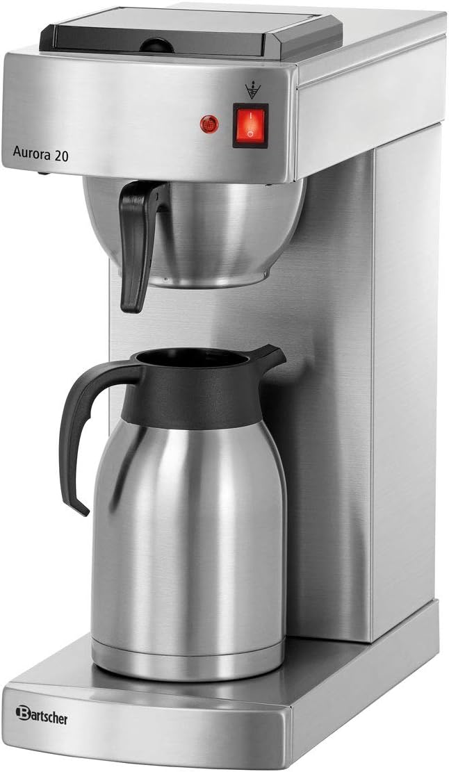 Bartscher Kaffeemaschine, Edelstahl, Silber/Schwarz, -, Aurora 20