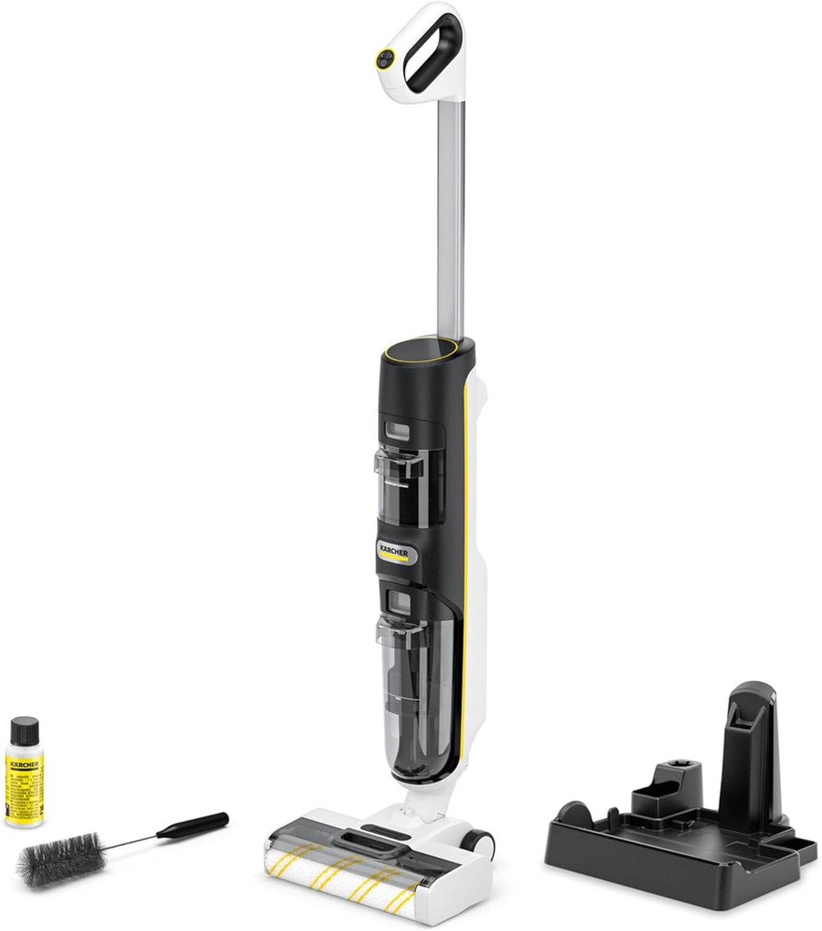 Karcher Nass- & Trockensauger, 200 m, Weiß/Schwarz, Kärcher Saugwischer FCV 4, kabelloser Saugwischer mit 4 Reinigungsmodi