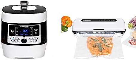 Rommelsbacher Folienschweißgeräte, Weiß/Schwarz, SOUS VIDE SET - bestehend aus Elektrischer Dampfdruck- &
