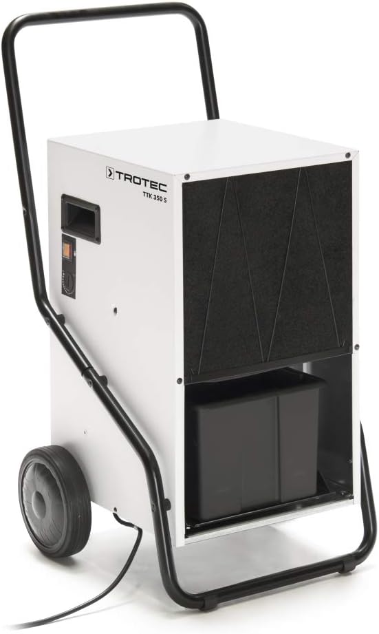 TROTEC Luftentfeuchter, 180 m, 450 m, 70 L, Weiß/Schwarz, TTK 350 S, Leistung /Tag, Fläche ² / ³, Bautrockner, für große Räume