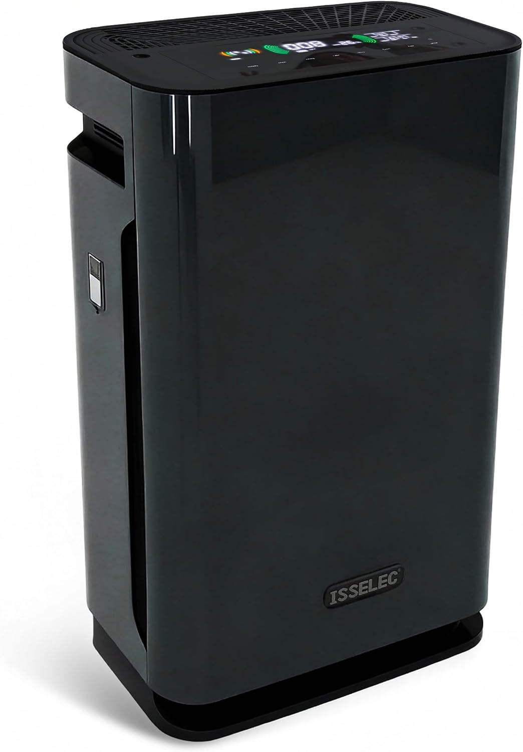 ISSELEC Dunstabzugshaube, 22 dB, 330m, Schwarz, Luftreiniger Allergiker 2 in 1, Luftreiniger Hepa Filter 13 gegen 99