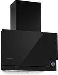 Klarstein Dunstabzugshaube, 60 x 47 x 23,5 cm, 123 W, 586 m, Schwarz, Amelia -, Kopffrei-Haube, flaches Design