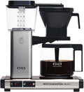 Moccamaster Kaffeemaschine, 1.25 Liter, Gebürstet/Schwarz, KBG Select, Filter Kaffee Maschische, Kaffeekanne Glas